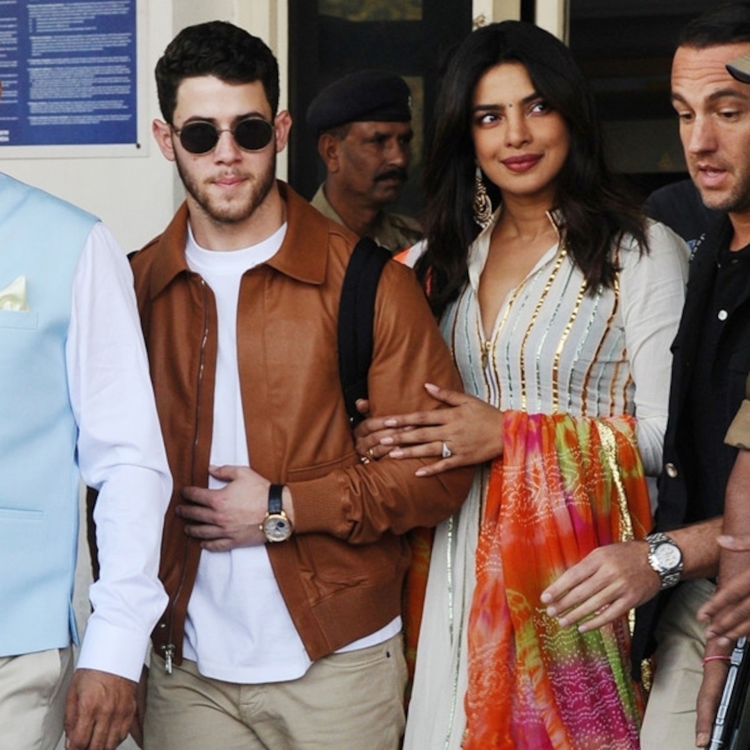 Nick Jonas e Priyanka Chopra chegam ao seu destino de casamento - E